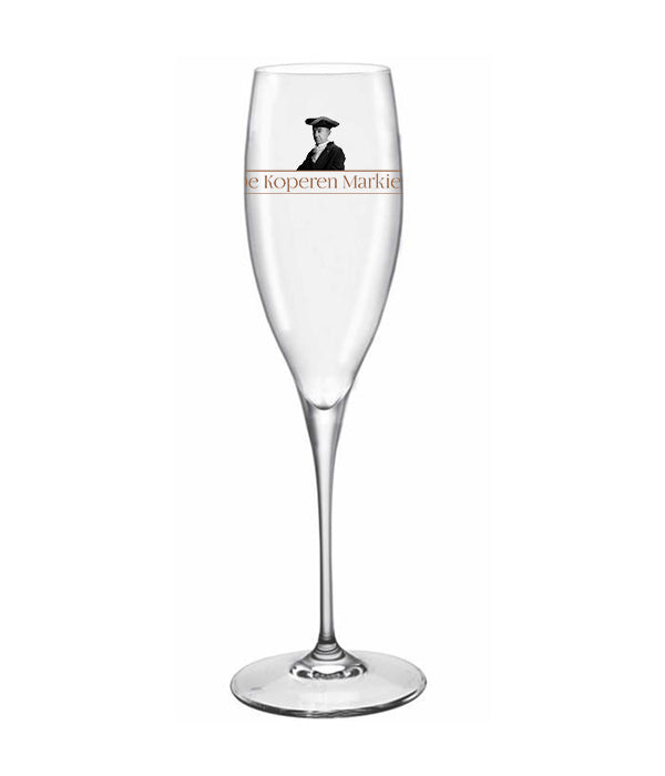 De Koperen Markies Brut coffret cadeau + 2 verres